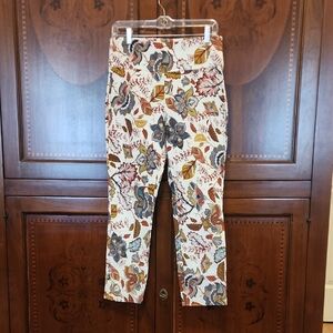 Jules & Leopold Floral Ankle Pants - Multicolor